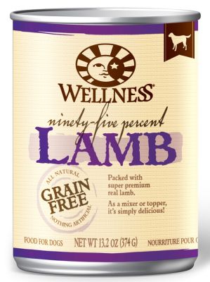 Wellness 95% Lamb Canned Dog Food 12x13.2oz