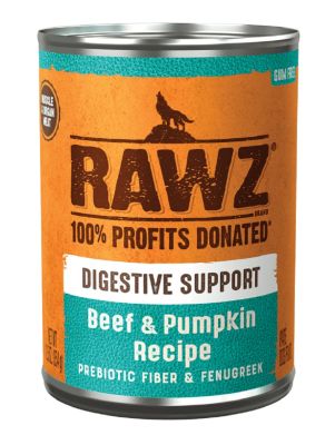 RAWZ Digestive Support Beef and Pumpkin Canned Dog Food 12 x 12.5oz