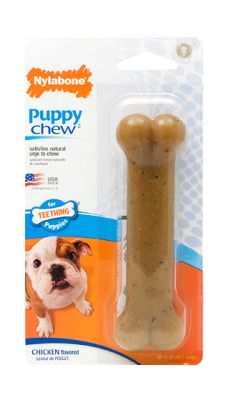Nylabone Puppy Chew Bone Chicken Flavor Dog Toy