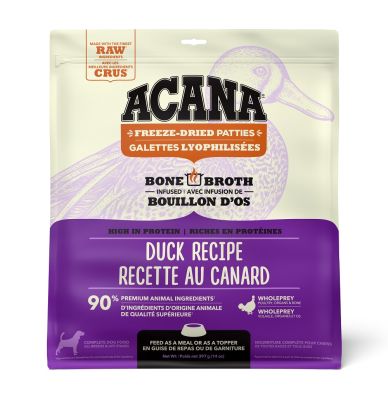 Acana Duck Recipe Patties Freeze-Dried Dog Food - 397g