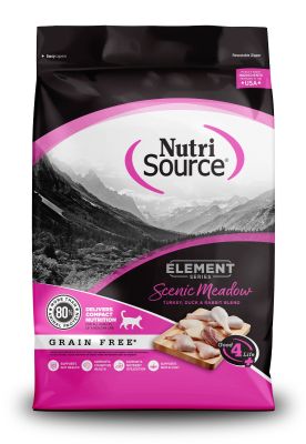 NutriSource Element Series Grain Free Scenic Meadow Turkey, Duck & Rabbit Blend Dry Cat Food
