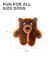 Outward Hound Xtreme Seamz Bear Plush Medium Dog Toy