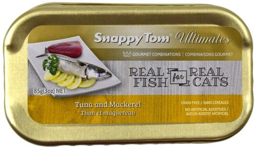 Snappy Tom Ultimates Tuna and Mackerel Canned Cat Food 12 x 85g