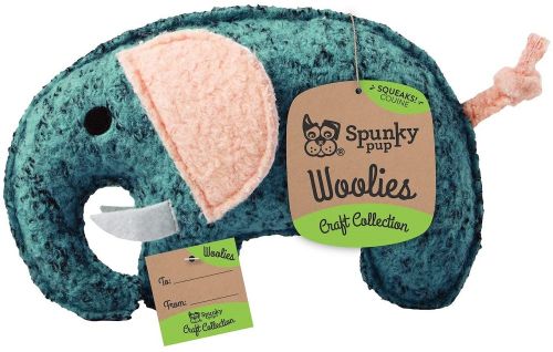 Spunky Pup Woolies Elephant Dog Toy 