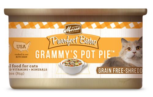 Merrick Purrfect Bistro Grain-Free Shredded Grammy's Pot Pie Canned Cat Food