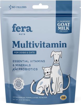 Fera Pets Multivitamin Goat Milk Topper For Dogs and Cats - 6.34oz (180g)