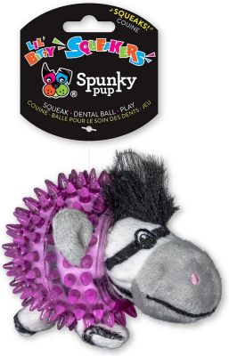 Spunky Pup Lil Bitty Squeakers Zebra Dog Toy