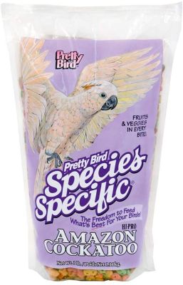 Pretty Bird Species Specific Hi-Pro Amazon & Cockatoo Bird Food 