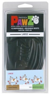 Pawz Dog Boots - BLACK (12 individual rubber boots/pack)