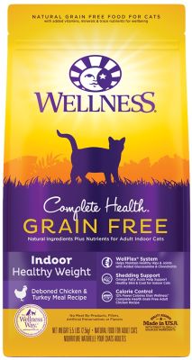 Wellness Complete Health Grain-Free Healthy Weight Chicken Indoor Dry Cat Food