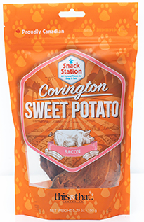 This & That Snack Station Covington Sweet Potato Bacon Dehydrated Dog Treat