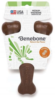 Benebone Peanut Butter Flavored Wishbone Dog Chew Toys