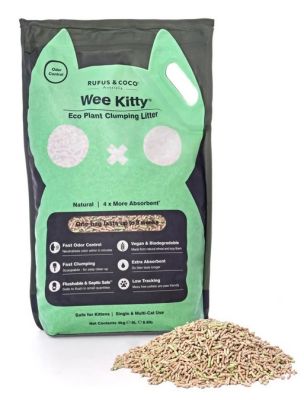 Rufus & Coco Wee Kitty Eco Plant Clumping Litter - 4kg