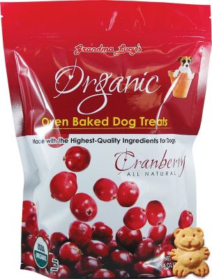 Grandma Lucy's Organic Cranberry Oven Baked Dog Treats 14oz