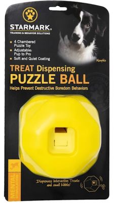 StarMark Treat Dispensing Puzzle Ball Dog Toy