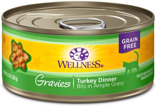 Wellness Natural Grain Free Gravies Turkey Dinner Canned Cat Food