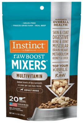 Instinct Raw Boost Mixers Grain Free Freeze Dried Multivitamin Recipe Dry Dog Food Topper 