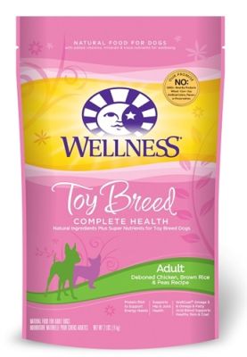 Wellness Toy Breed Complete Health ADULT Chicken, Brown Rice & Peas Dry Dog Food 4lb