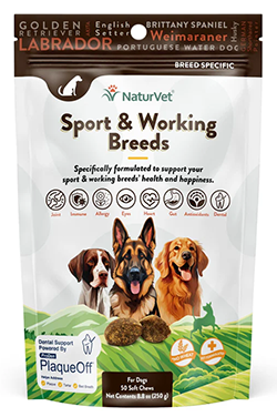 NaturVet Breed Specific Sport & Working Breed Soft Chew Dog Treats - 50ct