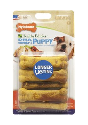 Nylabone Healthy Edibles for Puppies-Turkey & Sweet Potato