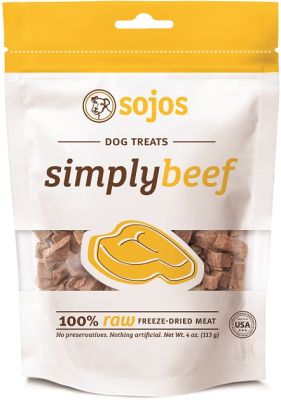 Sojos Simply Beef Freeze-Dried Dog Treats - 4oz