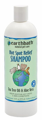 Earthbath Hot Spot Relief Tea Tree & Aloe Vera Dogs & Cats Shampoo
