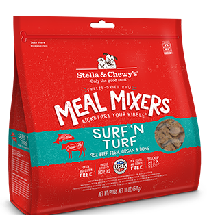 Stella & Chewy's Surf & Turf Freeze-Dried Dog Meal Mixer