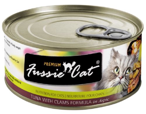 Fussie Cat Premium Tuna With Clams Recipe In Aspic Canned Cat Food - 24 x 2.82oz