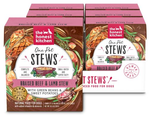 The Honest Kitchen One Pot Stews Braised Beef & Lamb Wet Dog Food - 6x10.5oz
