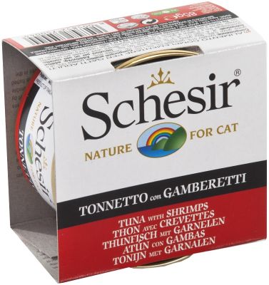 Schesir Tuna with Shrimps Canned Cat Food 14 x 3oz