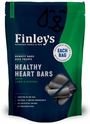 Finley's Healthy Heart Soft Chew Benefit Bars with Lamb & Greens Dog Treats