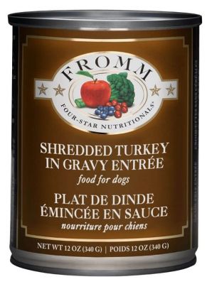 Fromm Four-Star Grain-Free Shredded Turkey Entree Canned Dog Food 12x13oz