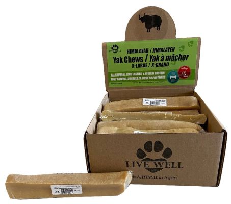 Live Well Pets Himalayan Yak Cheese BULK - XLarge 15pc