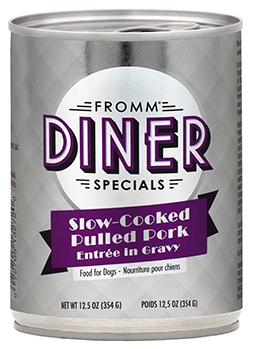 Fromm Diner Specials Slow-Cooked Pulled Pork Entree in Gravy Canned Dog Food - 12x12.5oz