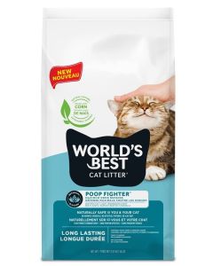 World's Best Cat Litter Poop Fighter Long Lasting Cat Litter - 14lb