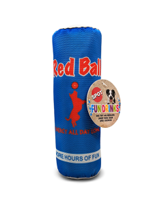 SPOT Fun Drink Red Ball Squeaker Dog Toy