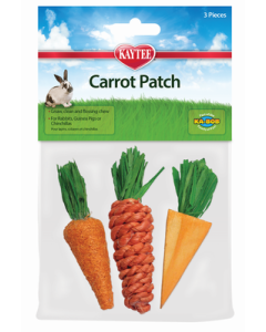 Kaytee Carrot Patch Chew Toy 3-pack