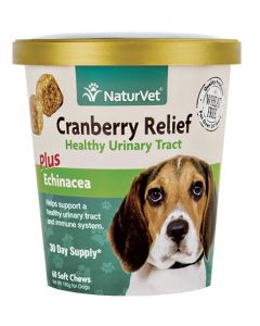 NaturVet Cranberry Relief Plus Echinacea Soft Chew for Dogs