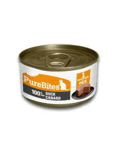 PureBites 100% Pure Duck Pate Wet Cat Food 12x2.5oz
