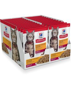 Hill's Science Diet Adult Tender Chicken Dinner Pouch Cat Food - 24 x 2.8oz