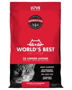 World's Best Cat Litter Multiple Cat Unscented Clumping Cat Litter - 14lb