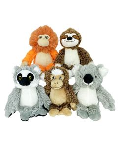 Multipet Minipet Plush Bark Buddies Assorted Dog Toy
