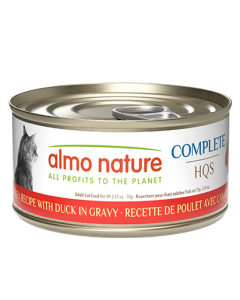Almo Nature Complete HQS Chicken & Duck in Gravy Grain-Free Canned Cat Food 24x2.47oz