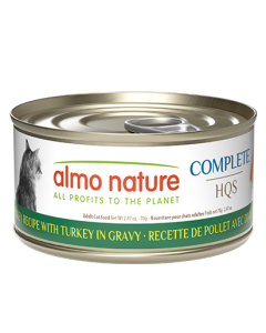 Almo Nature Complete HQS Chicken & Turkey in Gravy Grain-Free Canned Cat Food 24x2.47oz