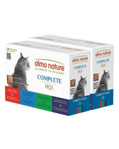 Almo Nature Complete HQS Variety Pack Grain-Free Canned Cat Food - 24x2.47oz 