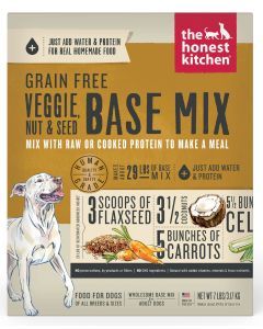 The Honest Kitchen Grain Free Veggie, Nut & Seed Base Mix Dog Food (Just Add Protein) Dehydrated Base Mix For Dogs