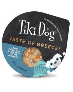 Tiki Dog Taste of Greece Lamb, Couscous & Chickpea Wet Dog Food - 4 x 3oz