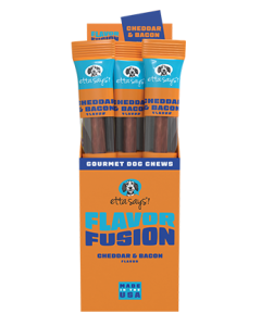 Etta Says! Flavor Fusion Cheese & Bacon Dog Chews 1.75oz x 12ct