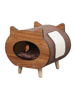 PetPals KITTY TUNNEL HOUSE Cat Shaped Bed