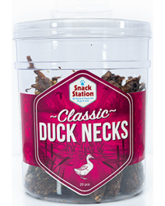 This & That Snack Station Classic Duck Necks Dehydrated Dog Treat - 20ct
